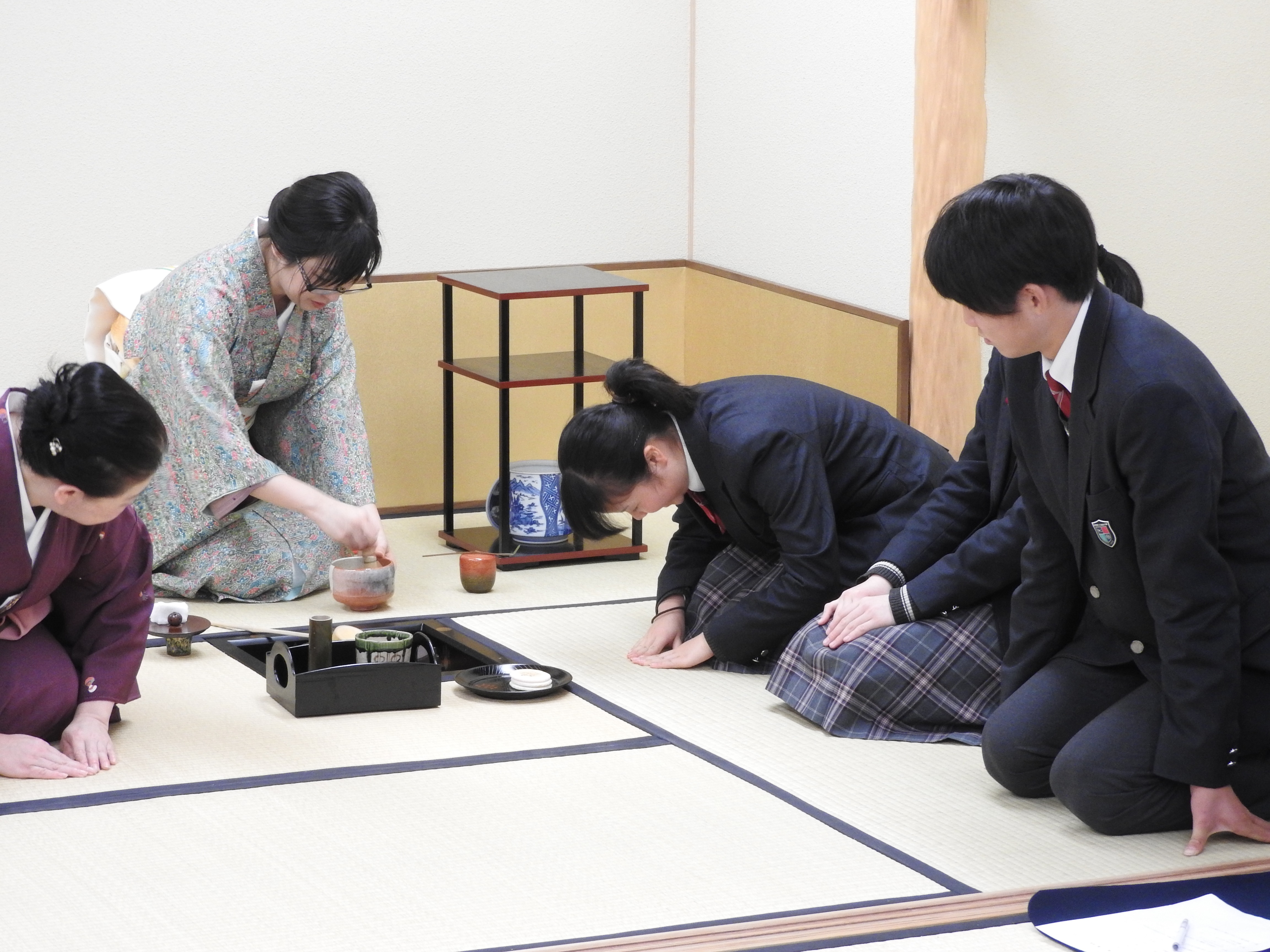 中学2年生 茶道体験
