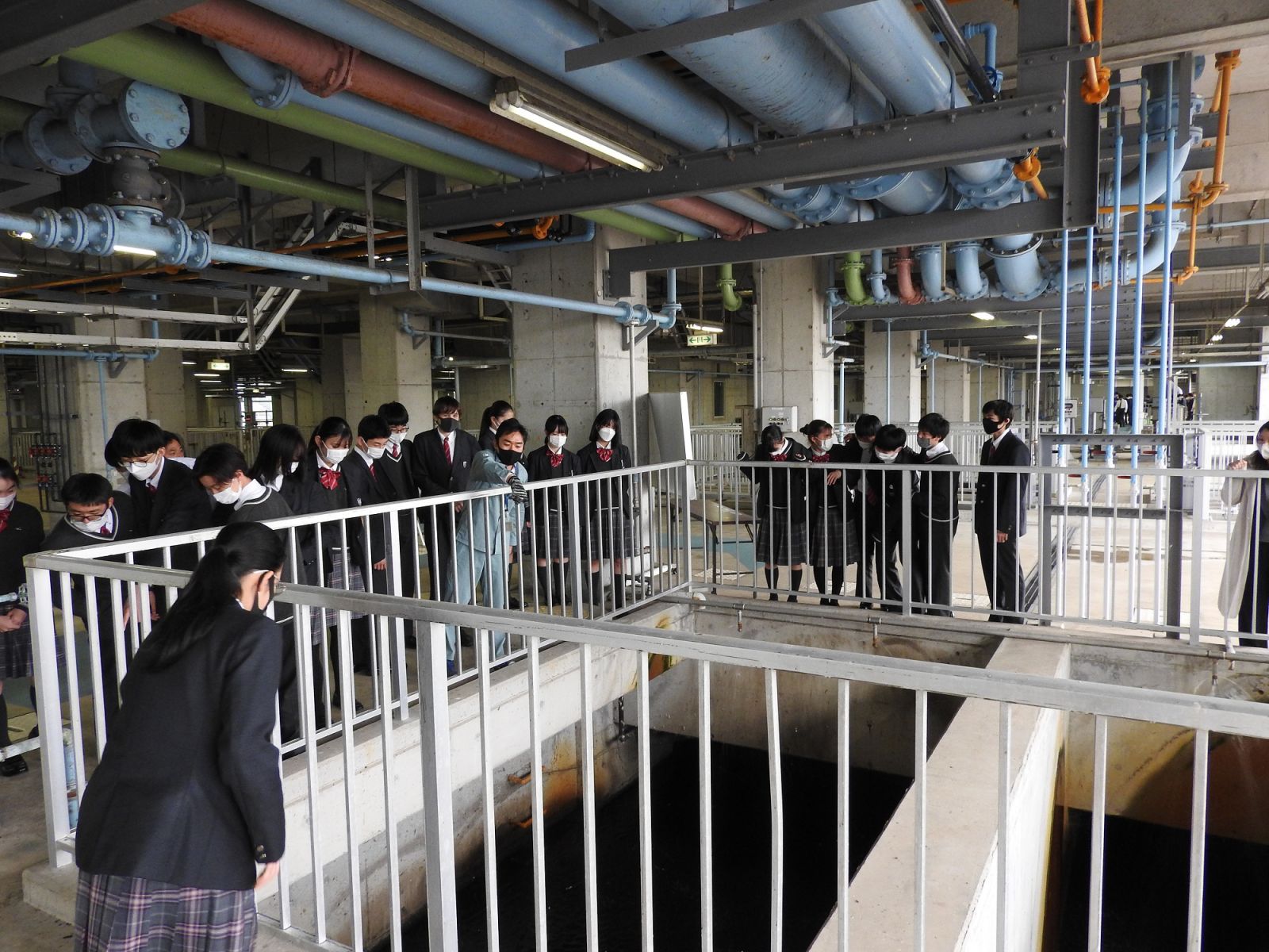 中学３年生　神戸市建設局東水環境センターを訪問しました