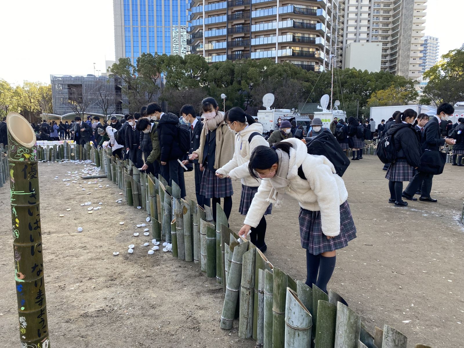 中学全学年 1.17メモリアル・ウォークを実施しました