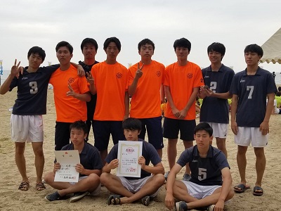 男子バレーボール部 兵庫県ビーチバレーボール大会 第３位入賞 お知らせ 神戸学院大学附属高等学校 神戸学院大学附属中学校