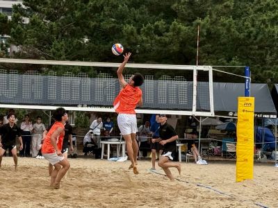 男子バレーボール部 兵庫県高等学校ビーチバレーボール選手権大会の