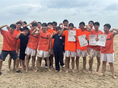 男子バレーボール部 兵庫県ビーチバレー高等学校選手権大会の結果報告
