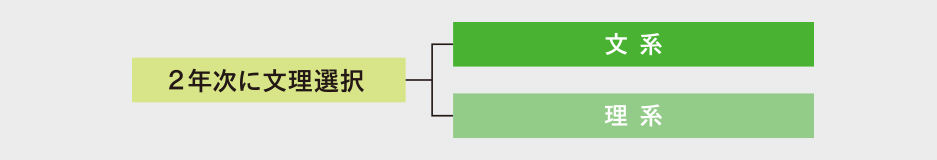 文系 理系 2年次に選択
