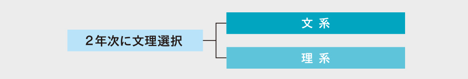 文系 理系 2年次に選択
